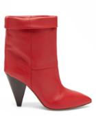 Matchesfashion.com Isabel Marant - Luido Leather Ankle Boots - Womens - Red