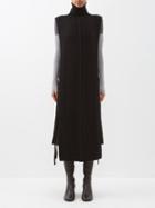 Peter Do - Roll-neck Side-tie Merino Poncho - Womens - Black