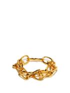 Matchesfashion.com Sophie Buhai - Roman Double Chain-link 18kt Gold-plated Bracelet - Womens - Gold