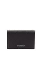 Matchesfashion.com Balenciaga - Ville Logo Print Leather Wallet - Womens - Black