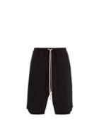 Matchesfashion.com Rick Owens - Drawcord-waist Cotton-jersey Basketball Shorts - Mens - Black