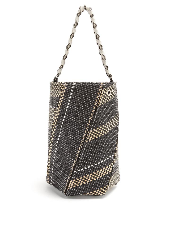 Proenza Schouler Hex Medium Raffia Bucket Bag