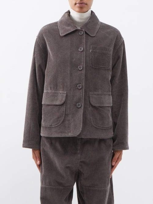 See By Chlo - Corduroy Workwear Jacket - Womens - Brown