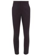 Matchesfashion.com Maison Margiela - High-rise Slim-fit Gabardine Trousers - Womens - Blue