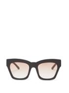 Matchesfashion.com Karen Walker Eyewear - Treasure Acetate Cat Eye Sunglasses - Womens - Black