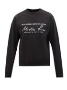 Martine Rose - Logo-print Cotton-jersey Sweatshirt - Mens - Black