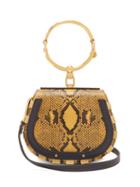 Matchesfashion.com Chlo - Nile Small Leather And Suede Cross Body Bag - Womens - Yellow Multi