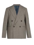 Matchesfashion.com Wooyoungmi - Prince Of Wales Checked Wool Blazer - Mens - Grey