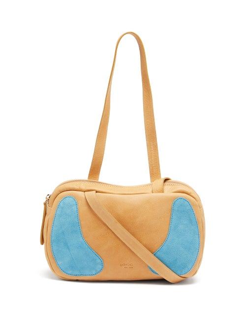 Matchesfashion.com Gabriel For Sach - Decerio Xs Leather And Suede Shoulder Bag - Womens - Beige Multi