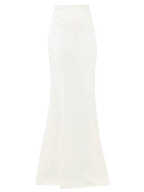 Matchesfashion.com Roland Mouret - Aries Cady Maxi Skirt - Womens - White