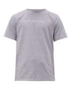Matchesfashion.com Saturdays Nyc - Microgramma Logo Print Cotton Jersey T Shirt - Mens - Grey