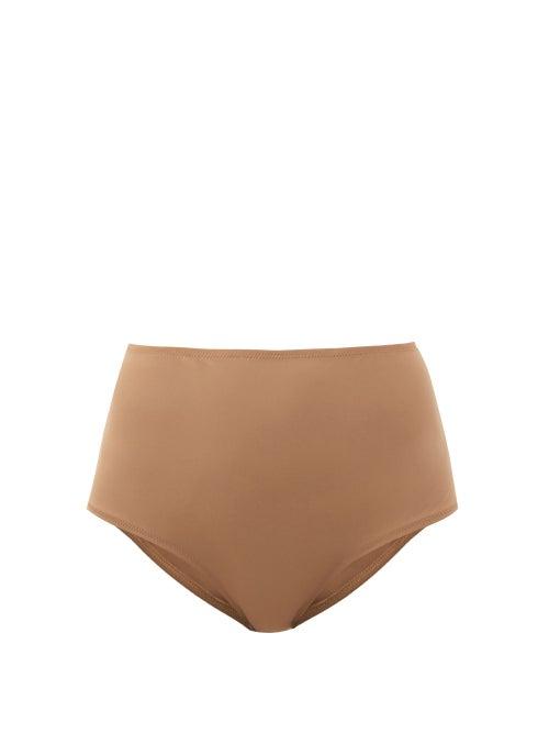 Ladies Beachwear Totme - High-rise Bikini Briefs - Womens - Light Brown