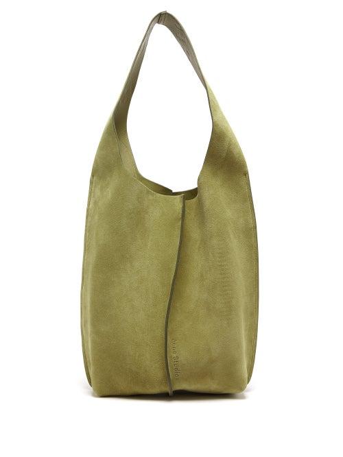 Matchesfashion.com Acne Studios - Adrienne Suede Shoulder Bag - Womens - Khaki