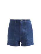 Matchesfashion.com E. Tautz - Patch-pocket Denim Shorts - Mens - Indigo