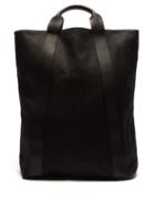 Matchesfashion.com Ann Demeulemeester - Leather Trimmed Coated Canvas Tote - Mens - Black