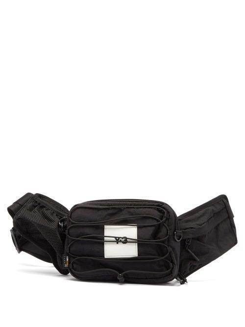Y-3 - Logo-patch Corded Shell Cross-body Bag - Mens - Black