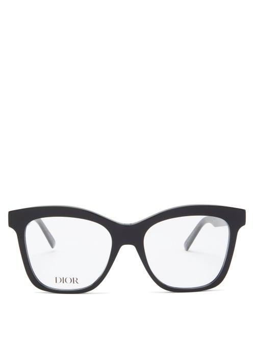 Matchesfashion.com Dior - 30montaignemini Butterfly Acetate Glasses - Womens - Black