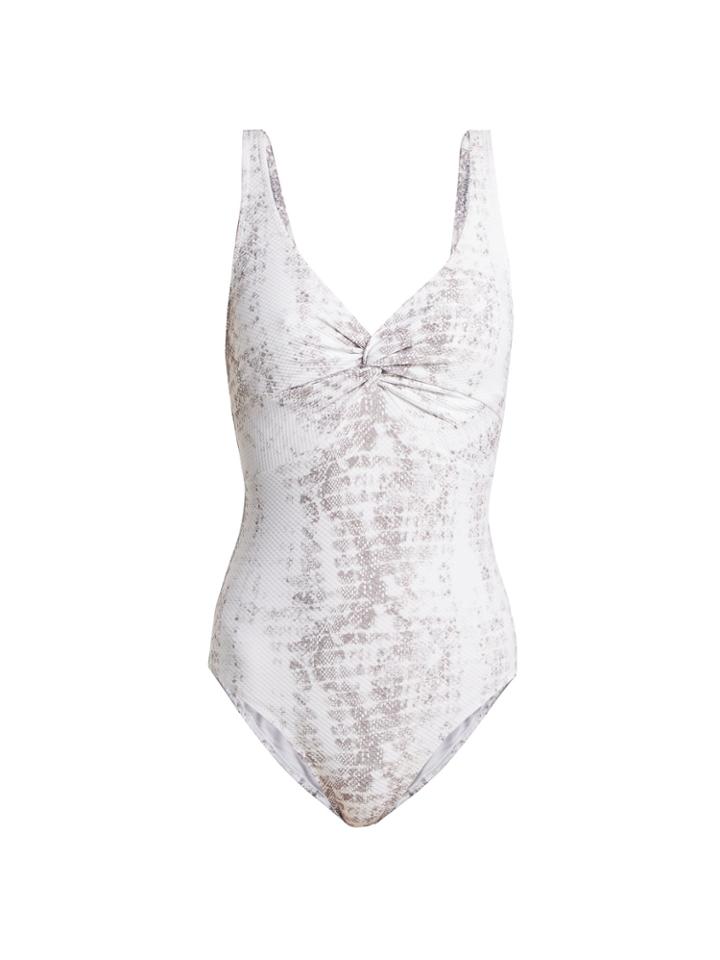 Heidi Klein Core Snake-print Twist Swimsuit