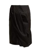 Prada Wrap-effect Nylon Skirt