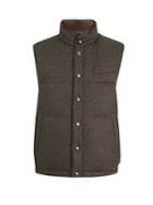 Thom Sweeney Reversible Wool Quilted Down Gilet