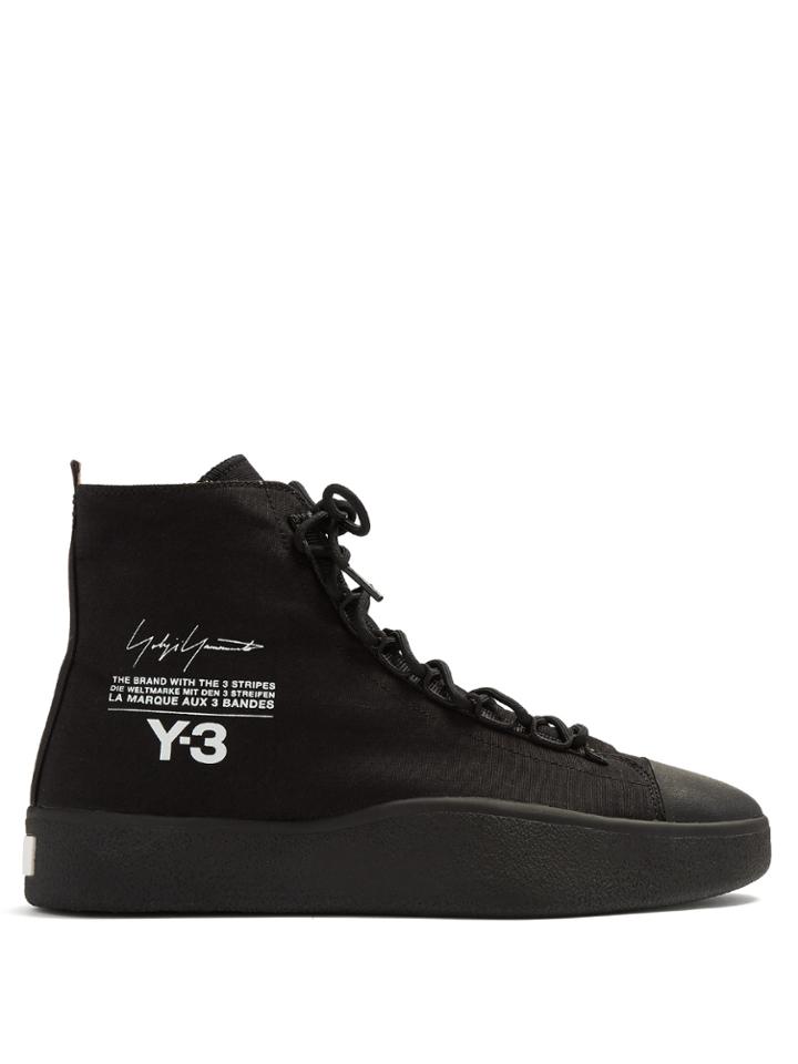 Y-3 Bashyo High-top Canvas Trainers