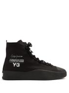 Y-3 Bashyo High-top Canvas Trainers