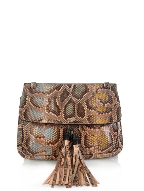 Gucci Bamboo Daily Python Cross-body Bag
