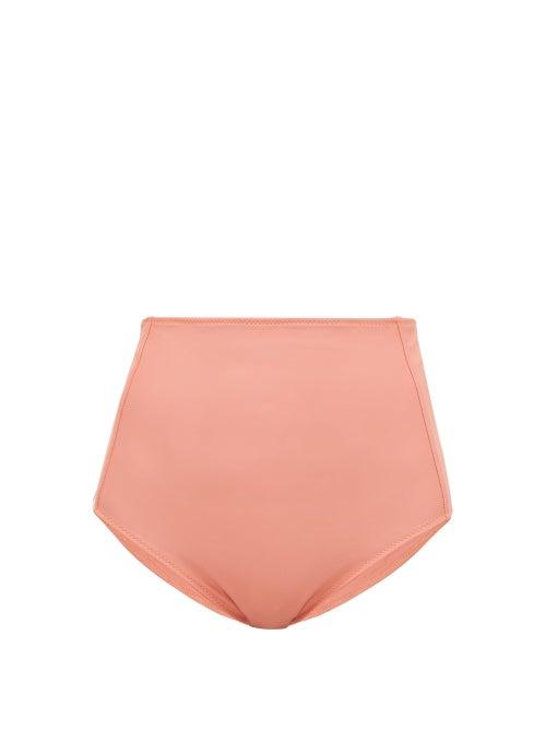 Matchesfashion.com Araks - Yumi High-rise Bikini Briefs - Womens - Pink