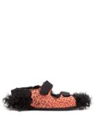 Matchesfashion.com By Walid - Felix Bead-embellished Shearling-lined Sandals - Womens - Black
