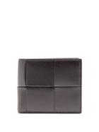 Mens Accessories Bottega Veneta - Intrecciato-leather Bi-fold Wallet - Mens - Black