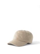 The Row - Caspian Silk-piqu Baseball Cap - Womens - Beige