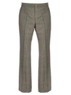 Nina Ricci Prince Of Wales-checked Mid-rise Trousers