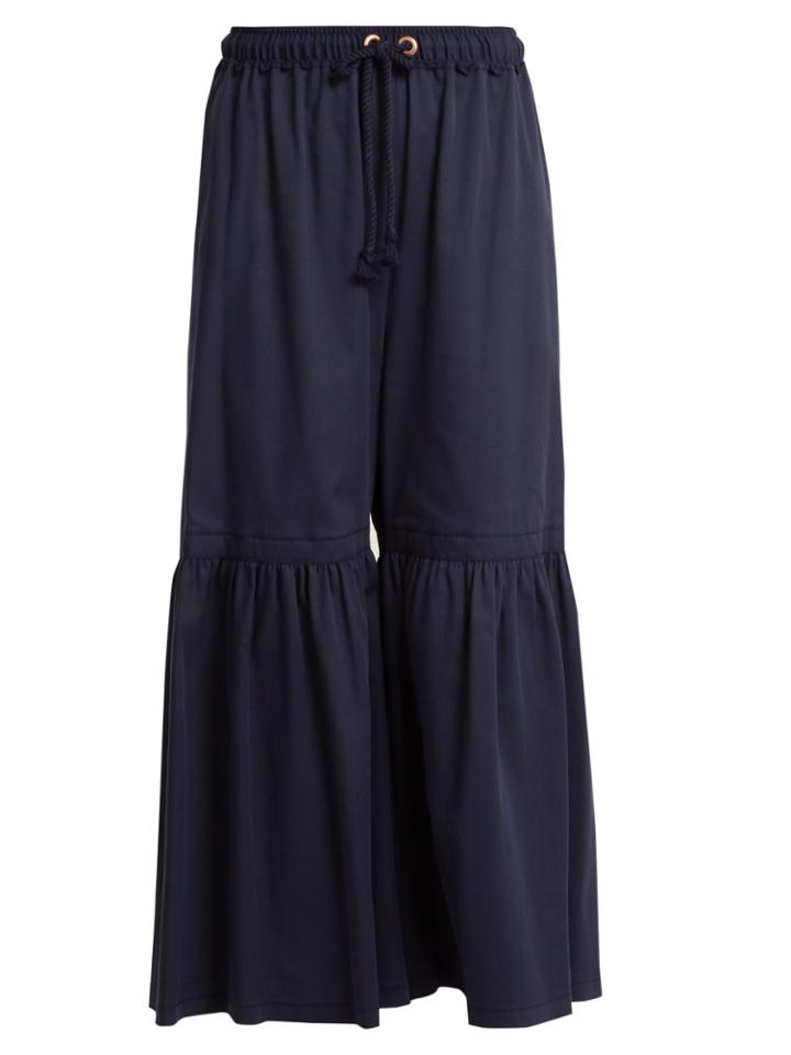 See By Chloé Drawstring-waist Wide-leg Trousers