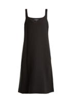 Matchesfashion.com Rochas - Sweetheart Neck Crepe Dress - Womens - Black