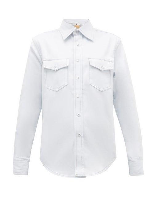 Matchesfashion.com Eytys - Falcon Western Denim Shirt - Womens - White