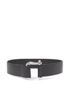 Matchesfashion.com Gabriela Hearst - Saddle Leather Belt - Womens - Black Silver