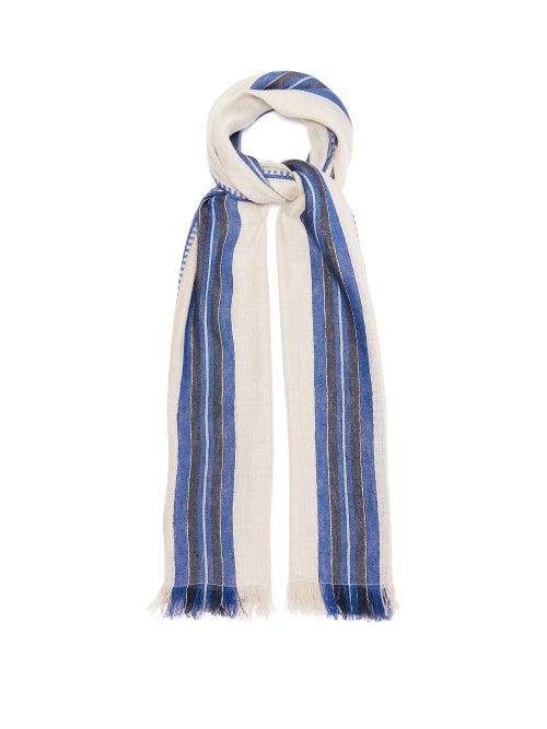 Matchesfashion.com Weekend Max Mara - Piovra Scarf - Womens - Blue Print