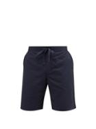 Orlebar Brown - Delvin Striped Cotton-jersey Pyjama Shorts - Mens - Navy