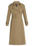 Muveil Pleated-back Cotton-blend Trench Coat