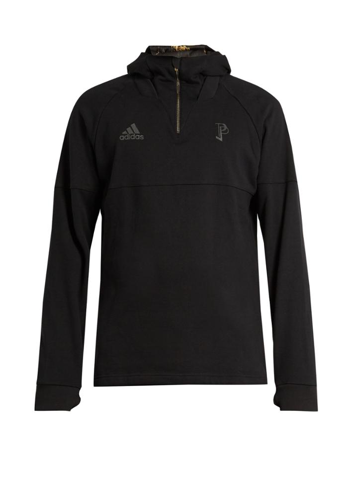 Adidas By Pogba Hooded Cotton-jersey Sweatshirt