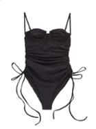 Matchesfashion.com Isa Boulder - Nina Underwired Ruched Swimsuit - Womens - Black
