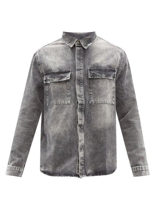 Ksubi - Snakebite Cotton-denim Shirt - Mens - Black