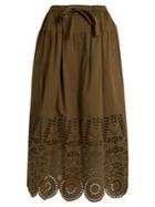 Muveil Broderie-anglaise Cotton Skirt