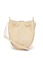 Matchesfashion.com The Row - Drawstring Round Suede Cross Body Bag - Womens - Ivory