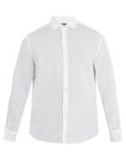 Matchesfashion.com Frescobol Carioca - Point Collar Linen Shirt - Mens - White