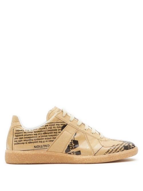 Maison Margiela - Replica Printed Trainers - Mens - Beige