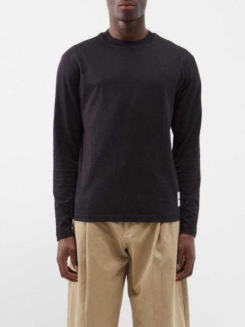Jil Sander - Pack Of Three Organic-cotton Jersey T-shirts - Mens - Black