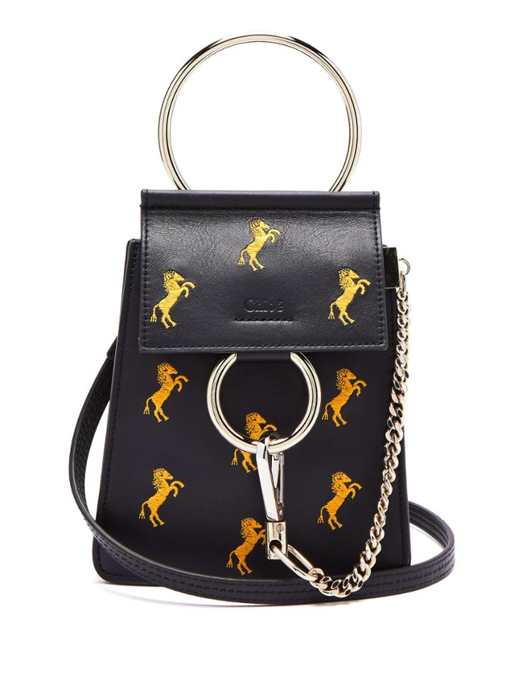 Chloé Faye Mini Little Horses Embroidered Bag