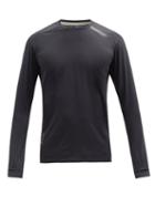 Matchesfashion.com Soar - Tech-t 1.5 Mesh-jersey Long-sleeved T-shirt - Mens - Black