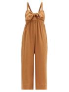 Matchesfashion.com Loup Charmant - Triton Organic-cotton Jumpsuit - Womens - Camel